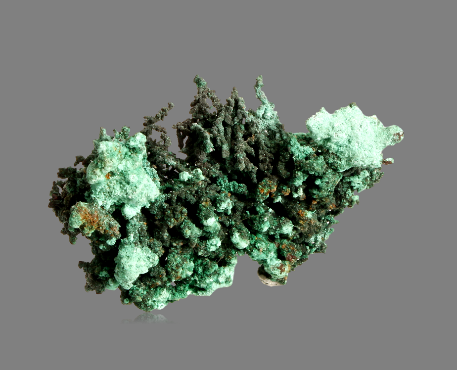 Native Copper With Malachite