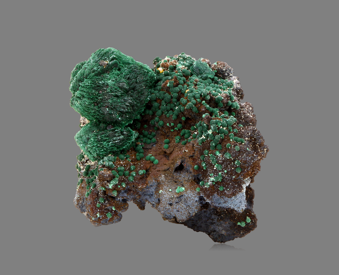 Wulfenite On Malachite Psm Azurite