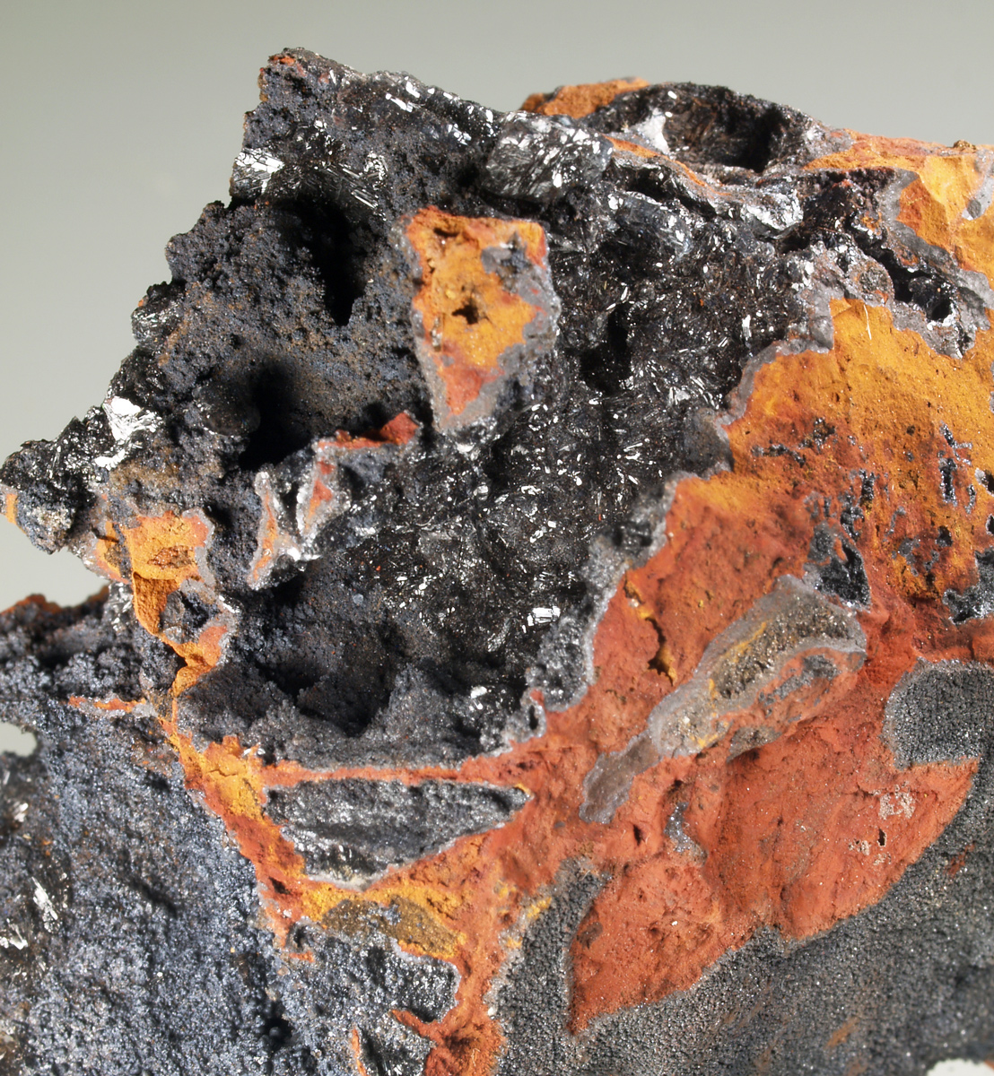 Hydrohetaerolite With Calcite & Hemimorphite