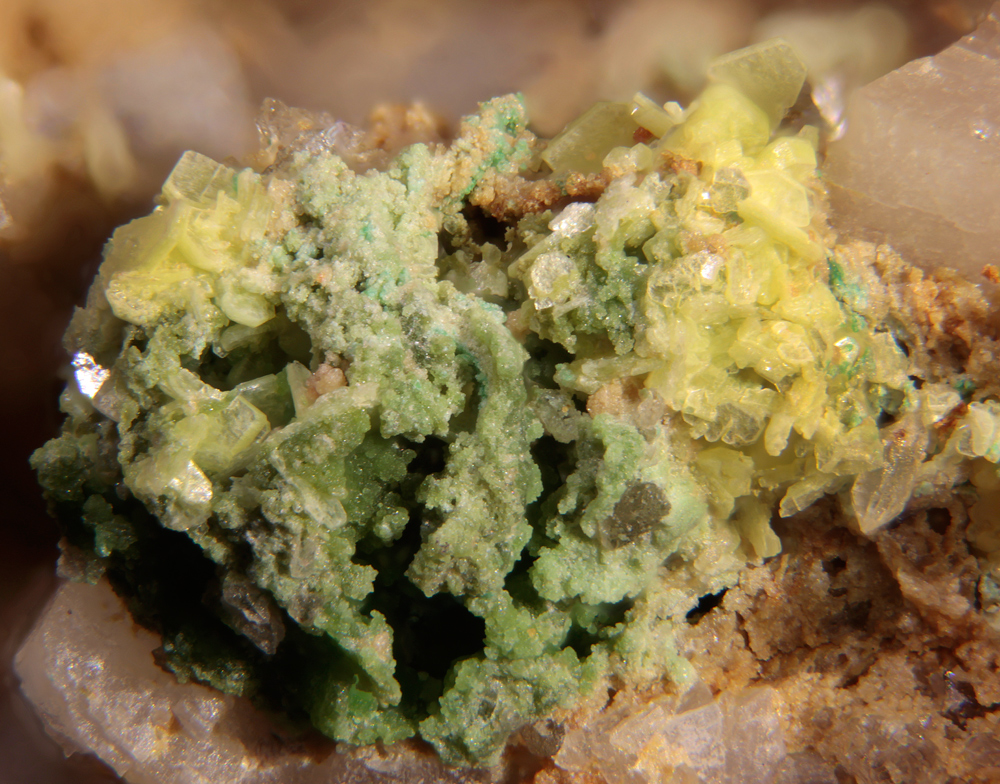 Metanováčekite & Metazeunerite