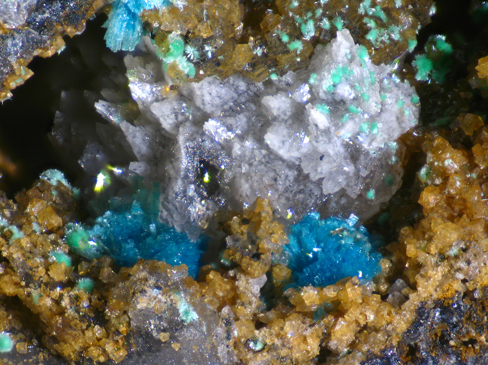 Linarite Devilline & Malachite