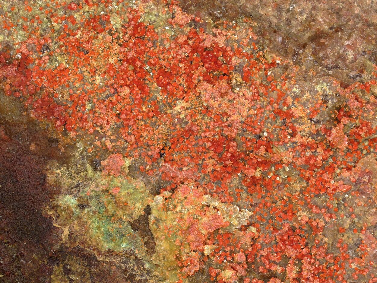 Umohoite With Calcurmolite