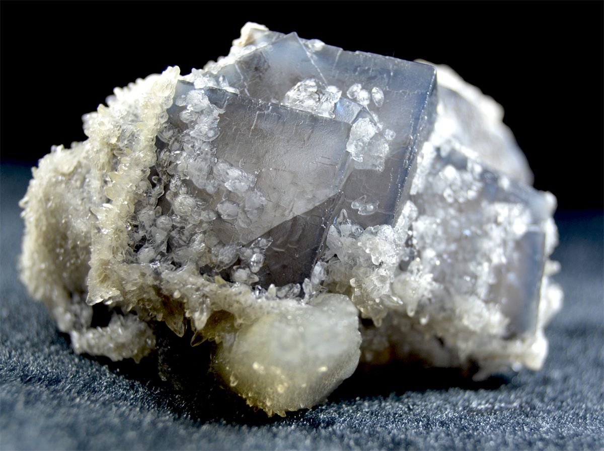 Fluorite With Calcite