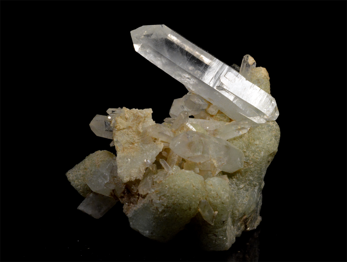 Prehnite With Quartz