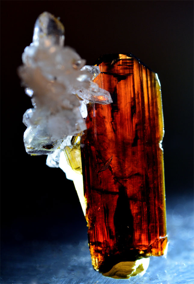 Brookite With Quartz