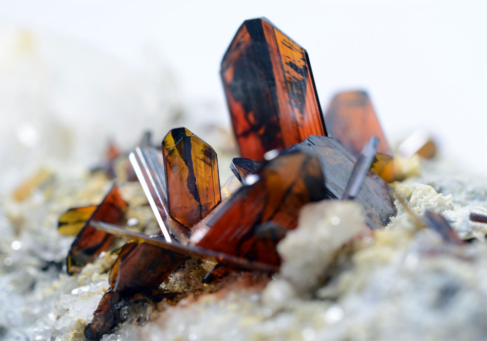 Brookite With Quartz