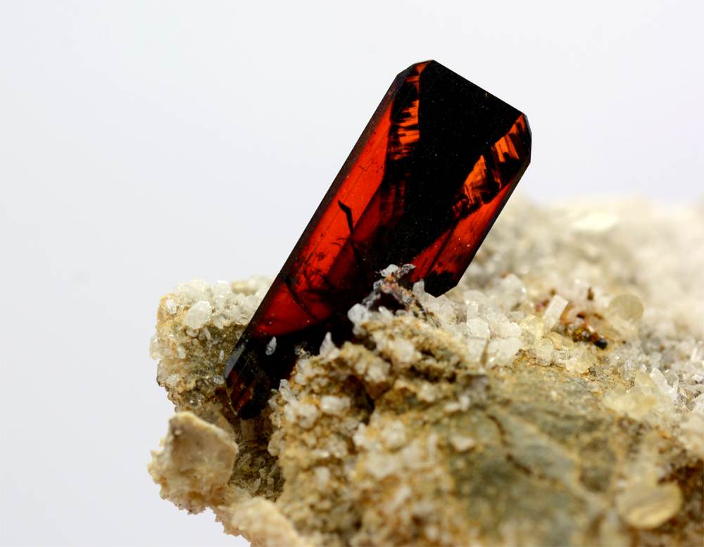 Brookite With Quartz & Albite