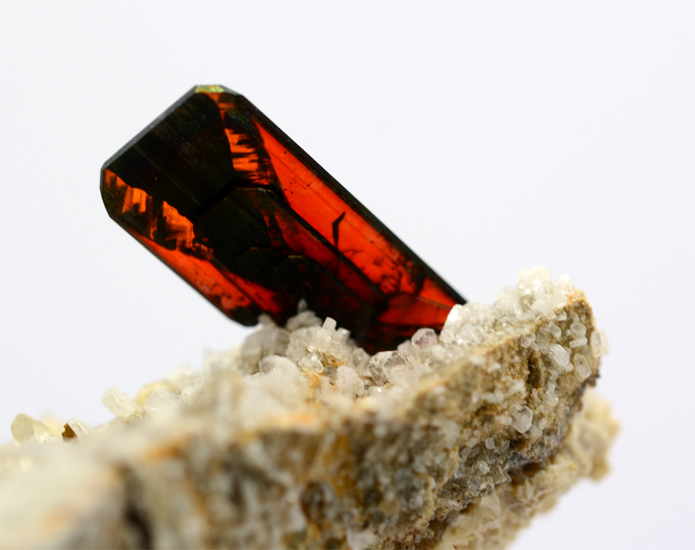 Brookite With Quartz & Albite