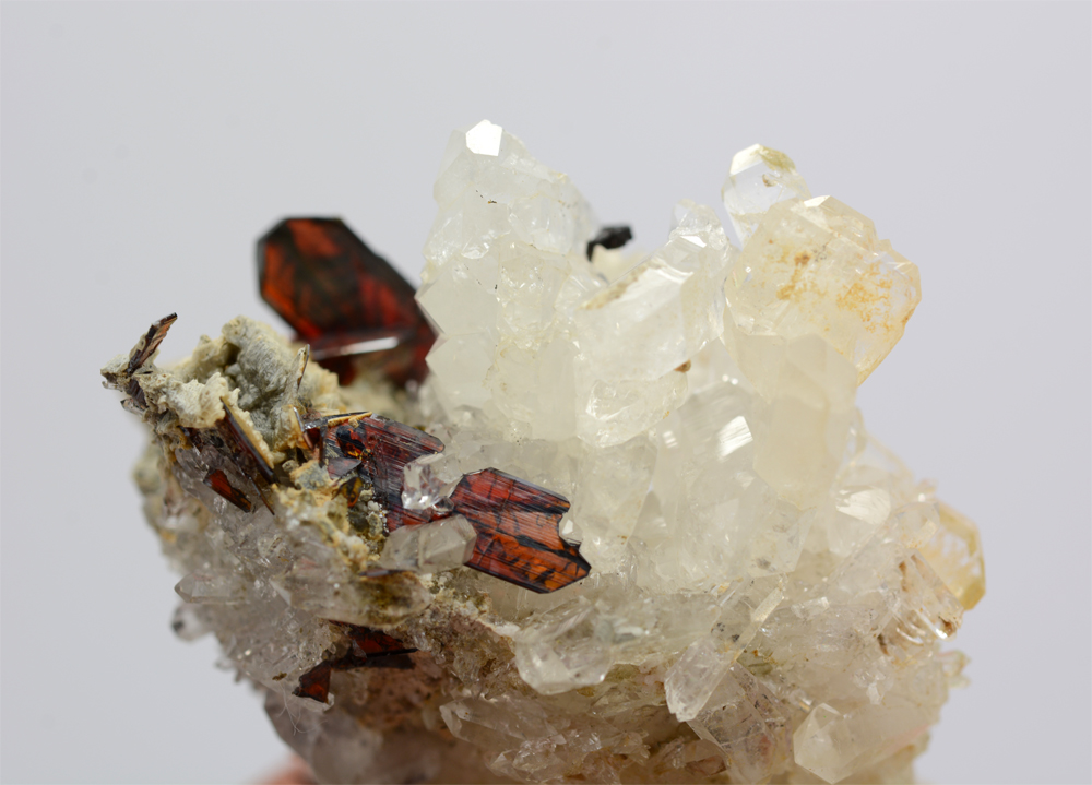 Brookite With Quartz