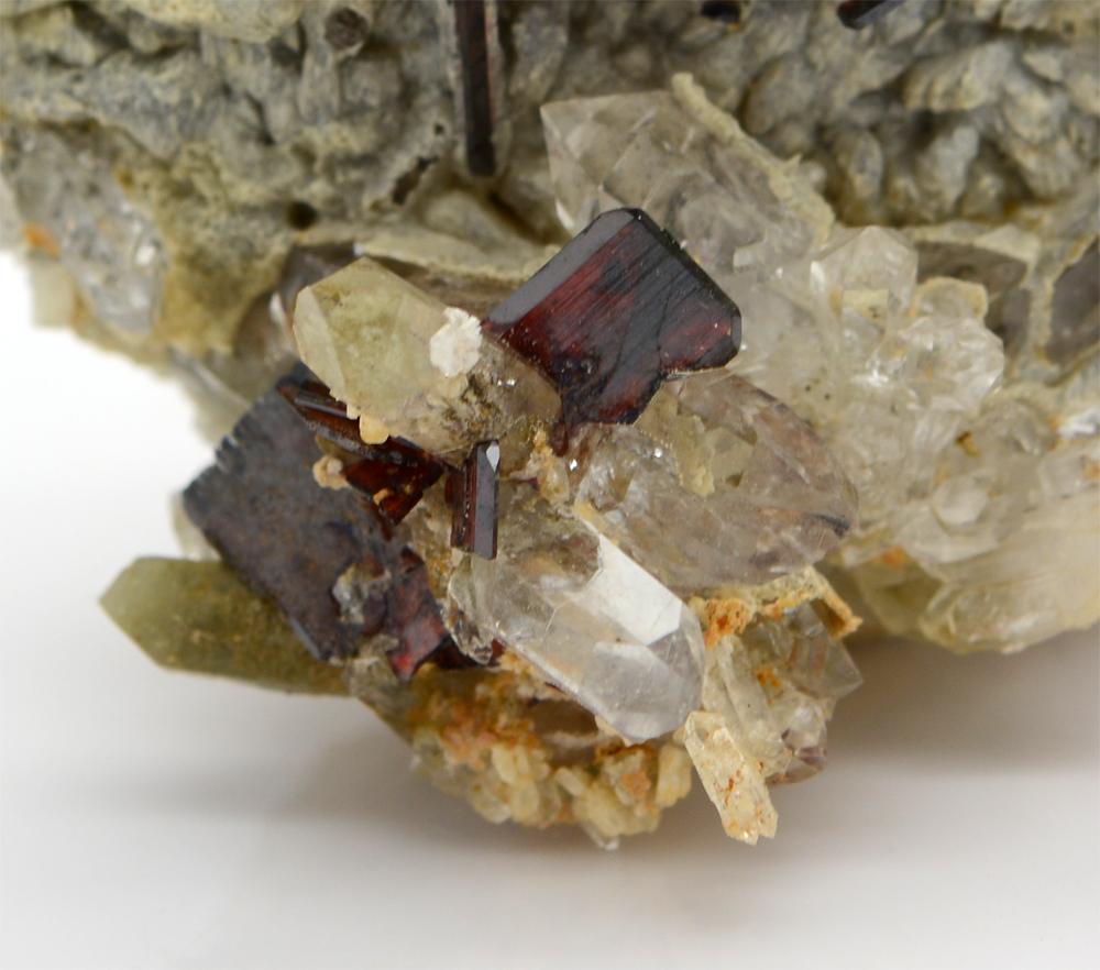 Brookite With Quartz