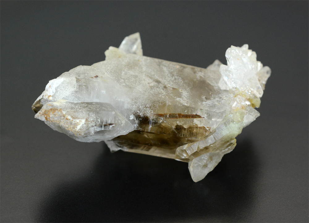 Quartz With Brookite & Rutile Inclusions