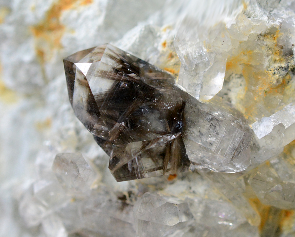 Quartz With Brookite & Rutile Inclusions