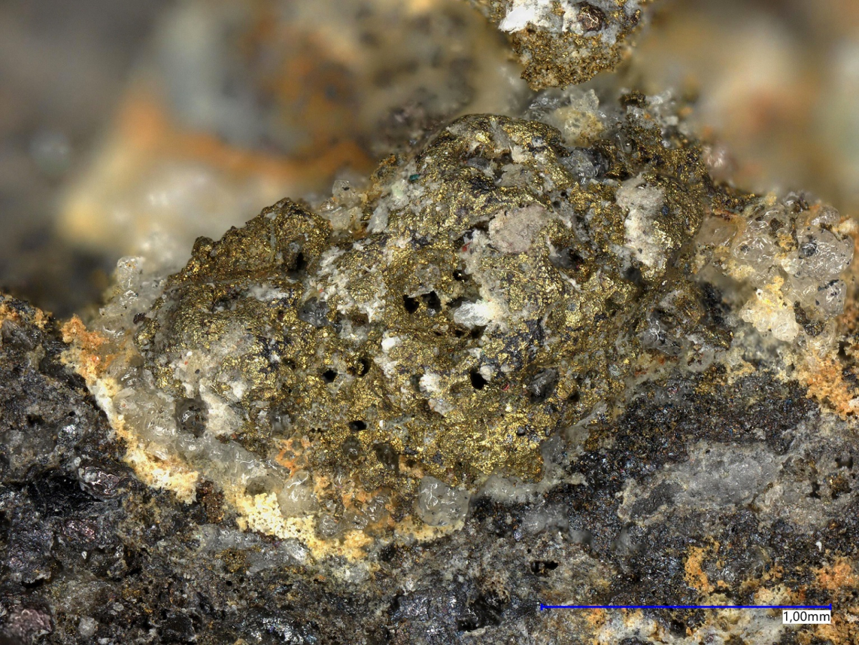 Native Gold With Pitchblende