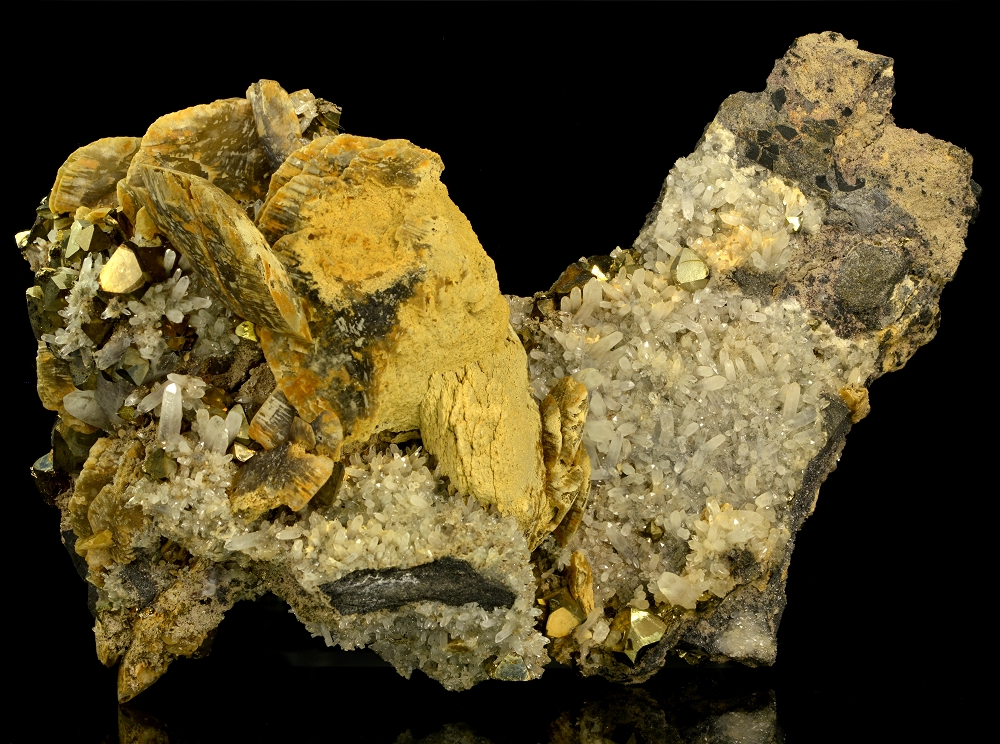 Siderite Pyrite & Quartz