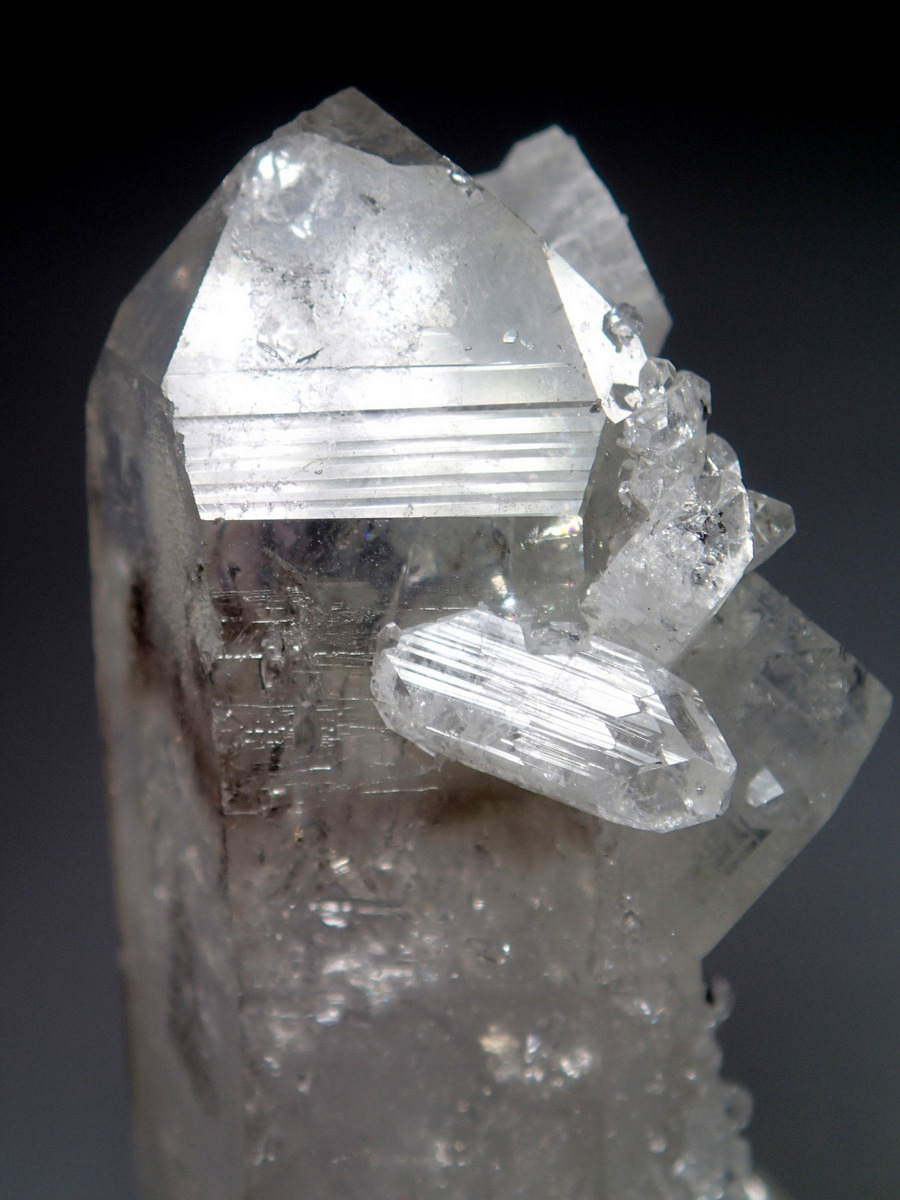 Apophyllite Prehnite & Calcite On Quartz