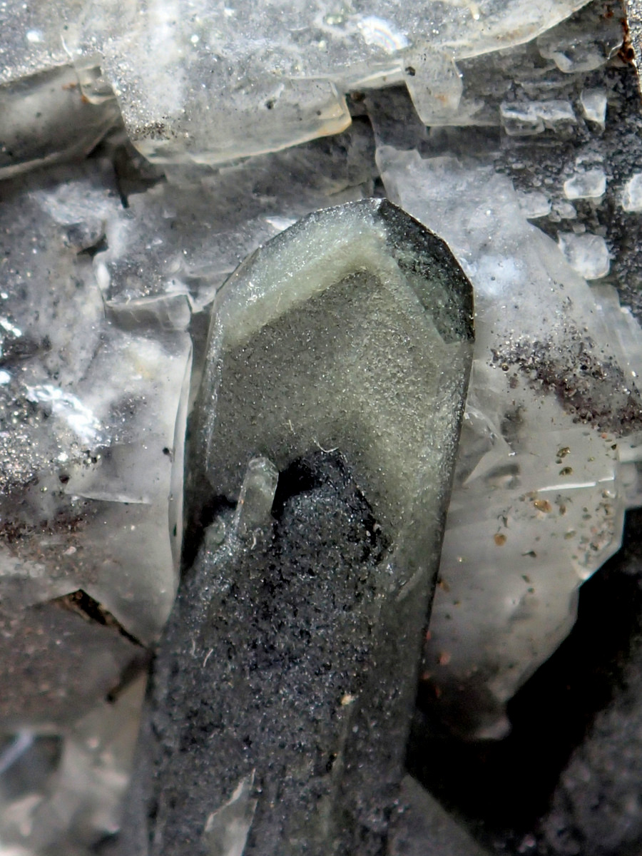 Quartz & Calcite With Pyrite & Chlorite Inclusions