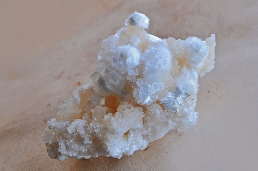 Okenite & Apophyllite On Calcite