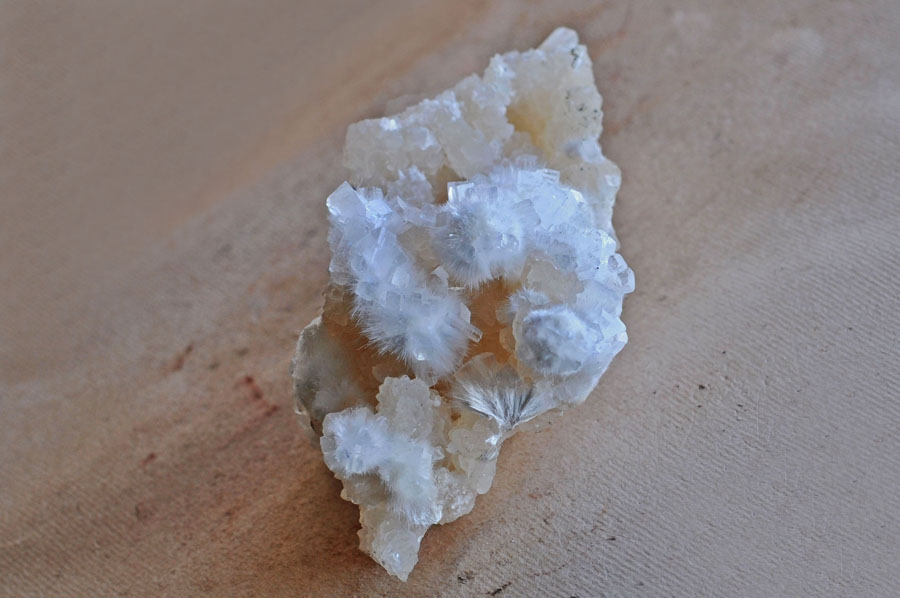 Okenite & Apophyllite On Calcite