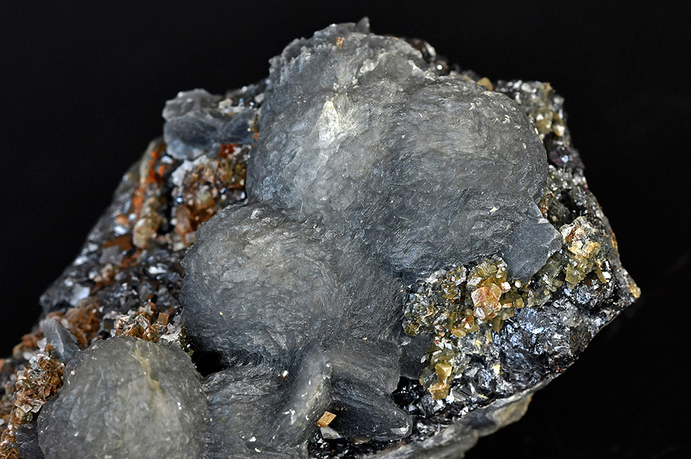 Calcite Sphalerite Var Marmatite & Siderite