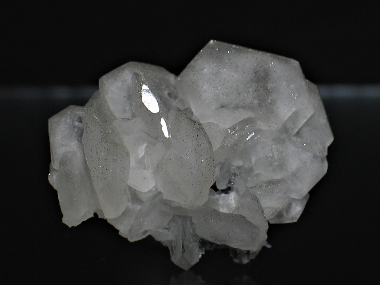 Heulandite-Ba On Calcite & Fluorite