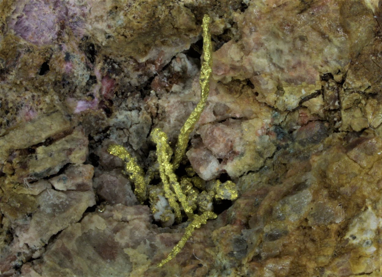 Gold & Electrum On Erythrite