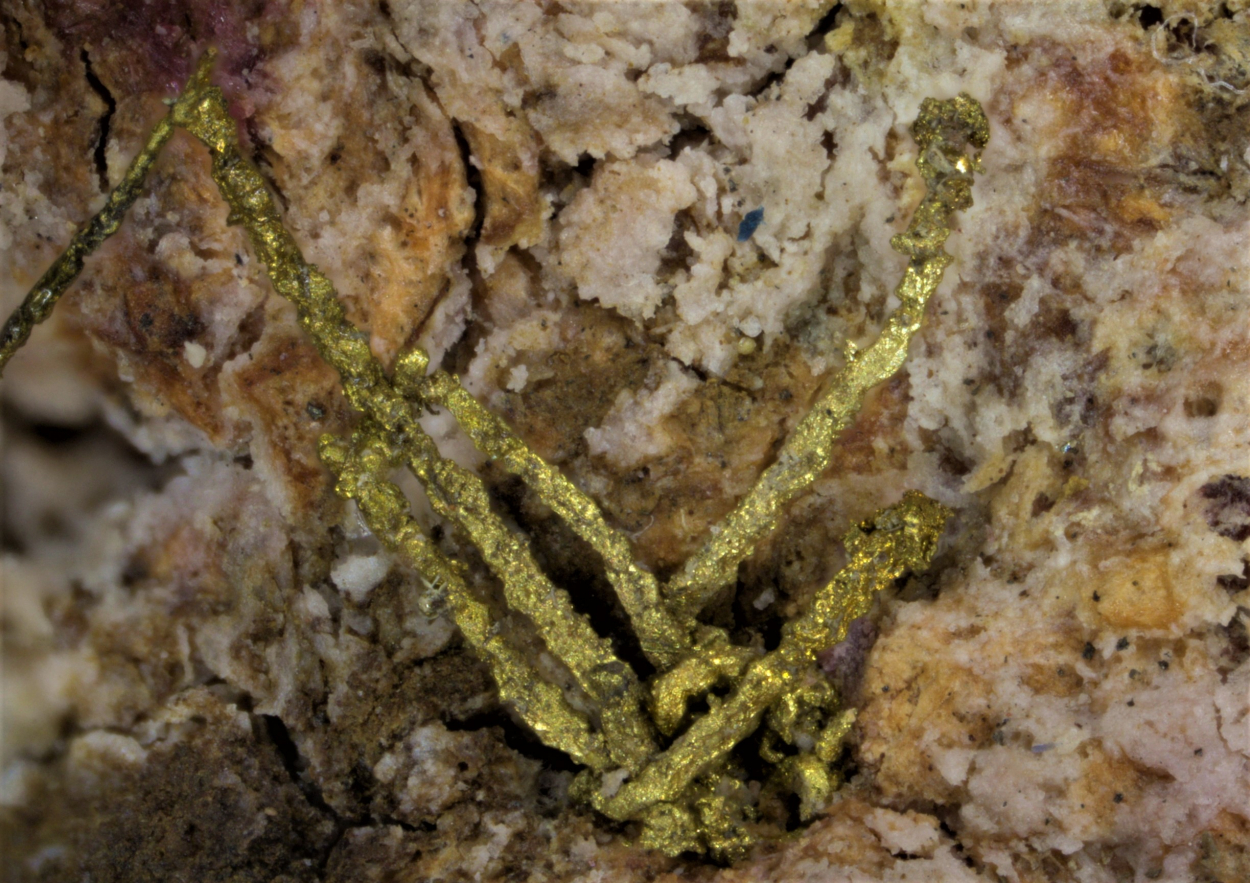 Gold & Electrum On Erythrite