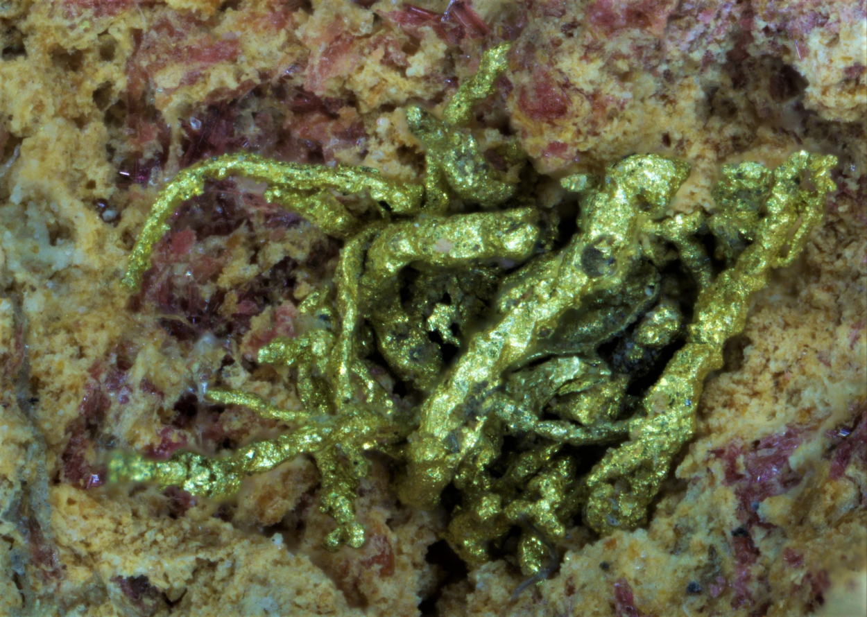 Gold & Electrum On Erythrite