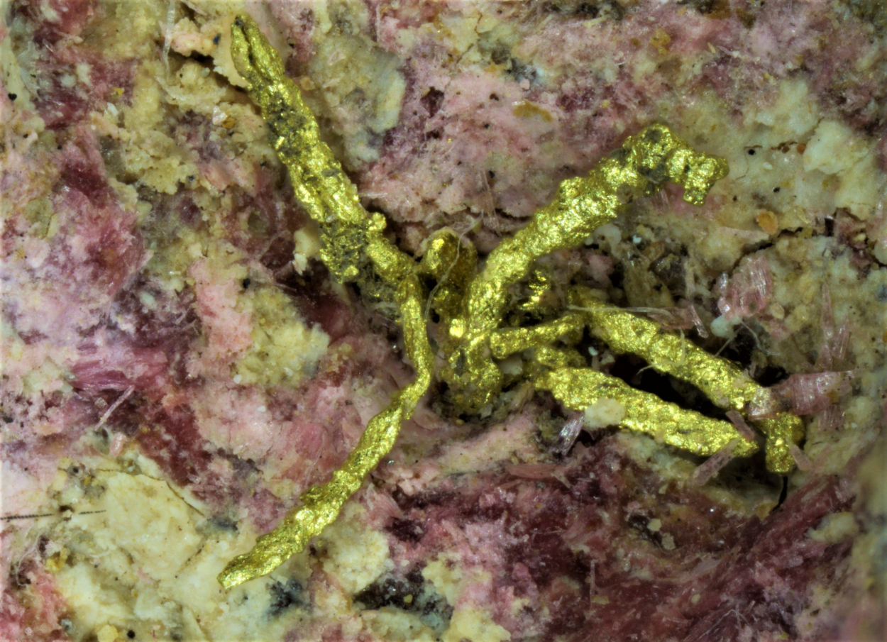 Gold & Electrum On Erythrite