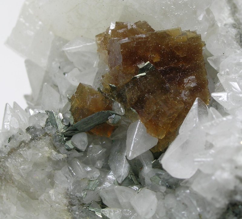 Fluorite Marcasite & Calcite