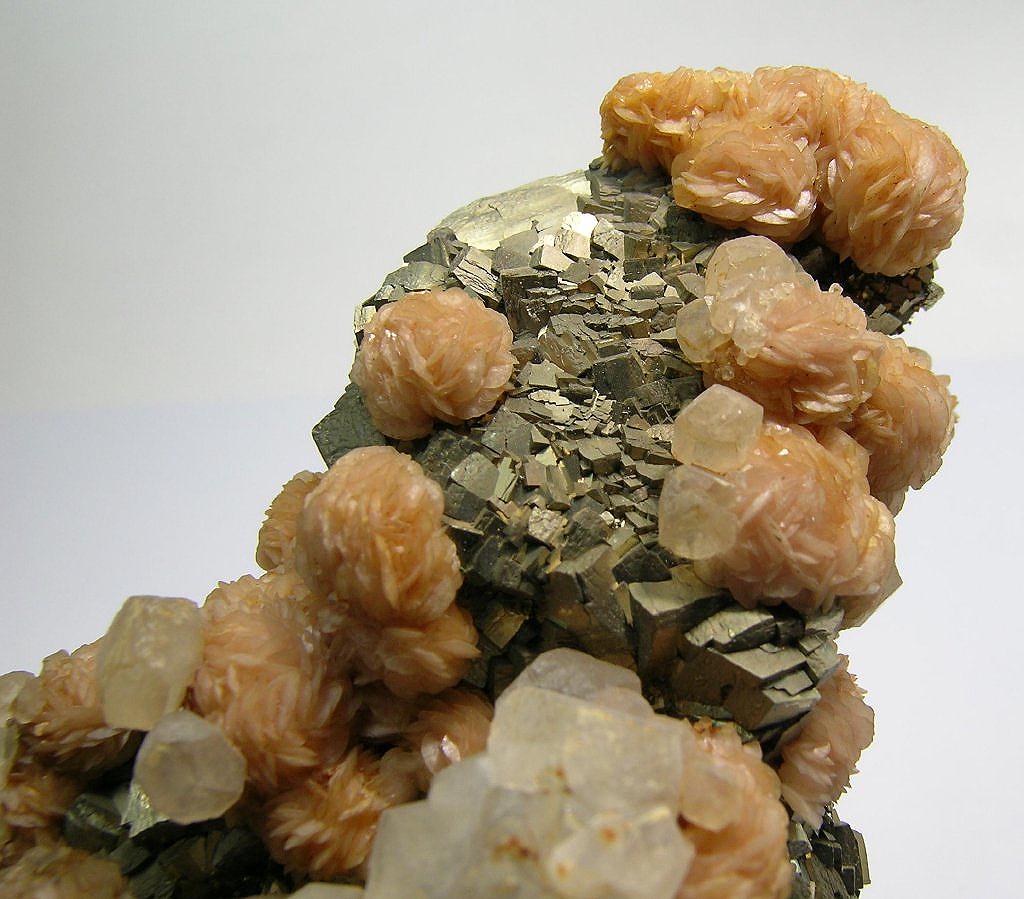 Rhodochrosite Pyrite & Calcite