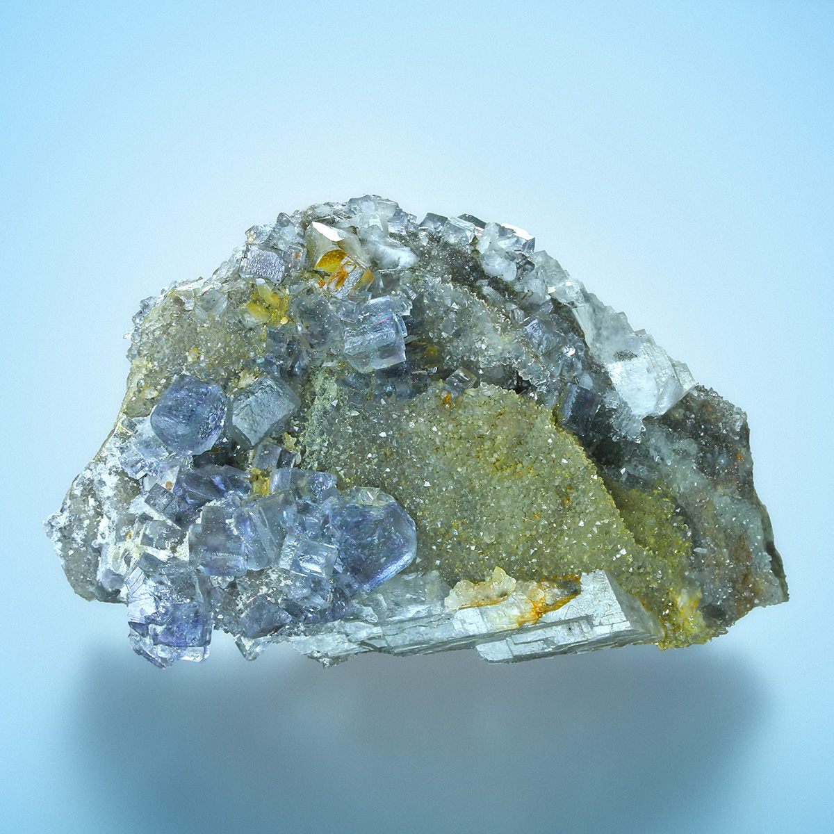 Fluorite With Quartz