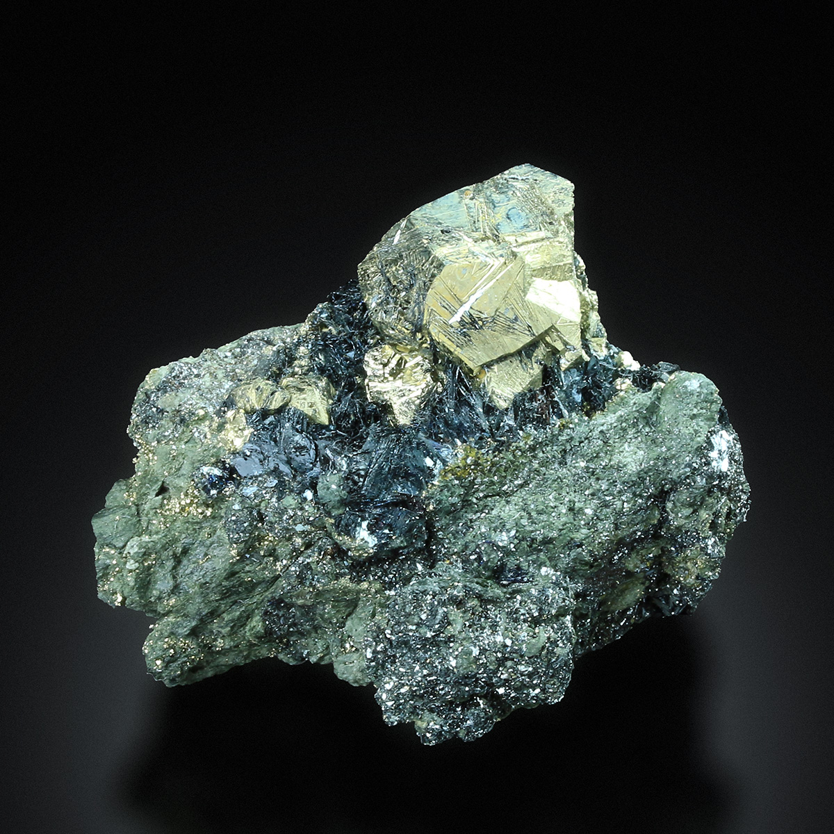 Pyrite On Hematite