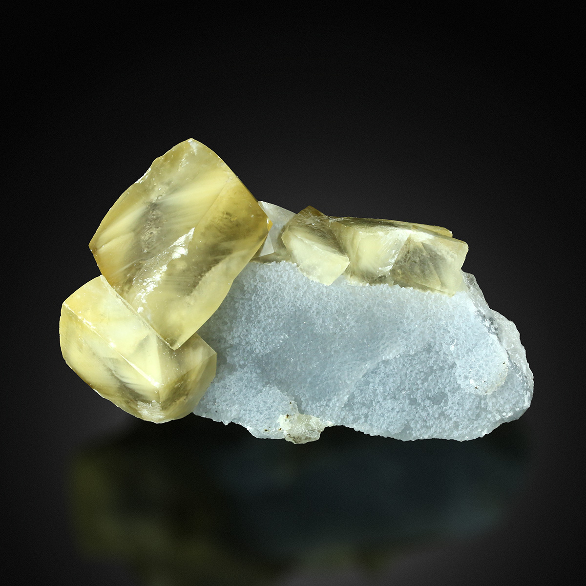 Calcite On Chalcedony