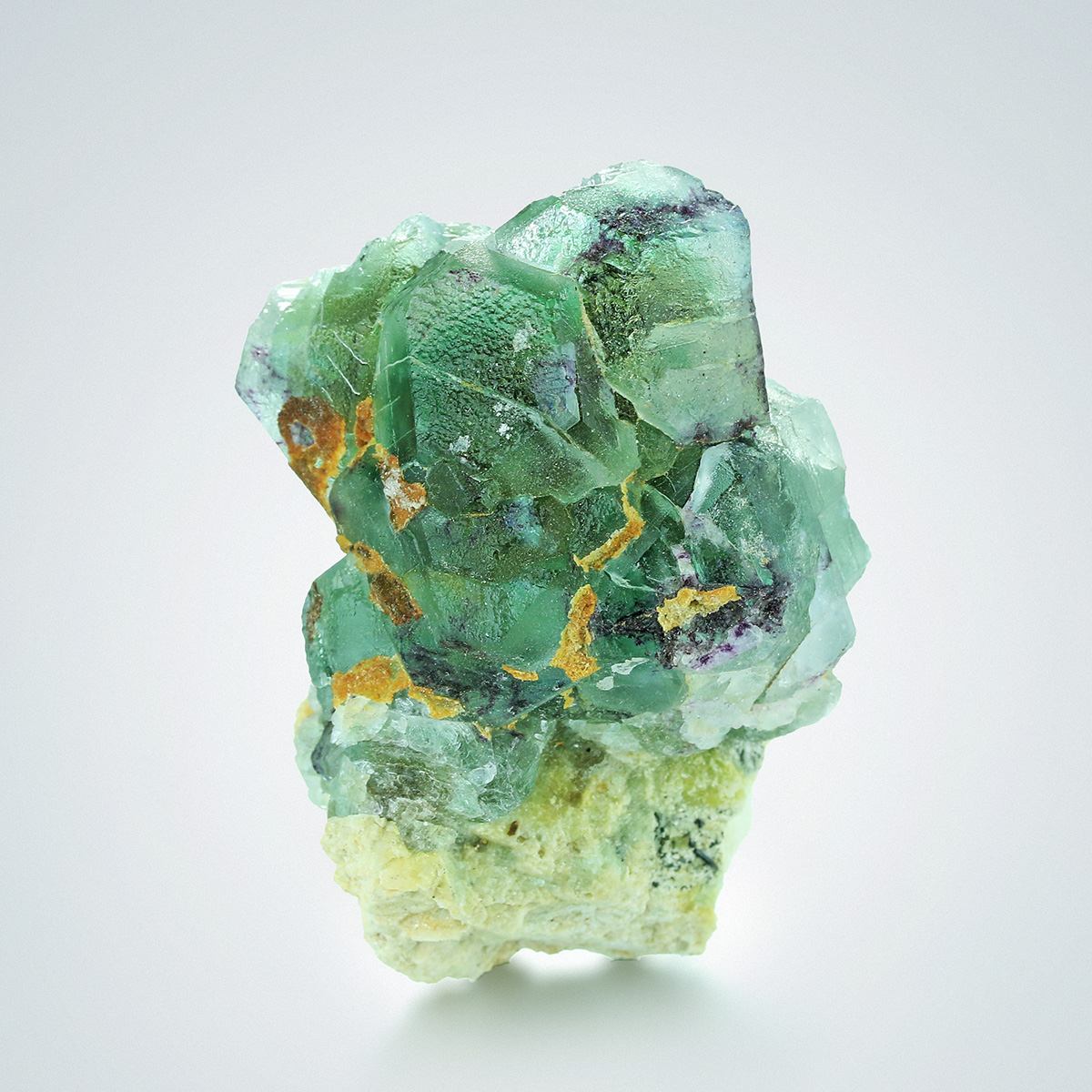 Fluorite On Microcline