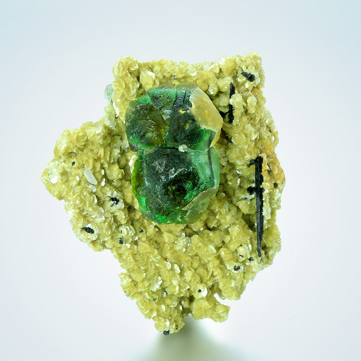 Fluorite On Muscovite