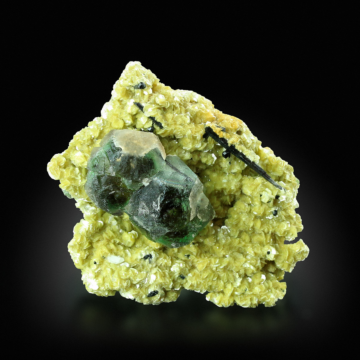 Fluorite On Muscovite