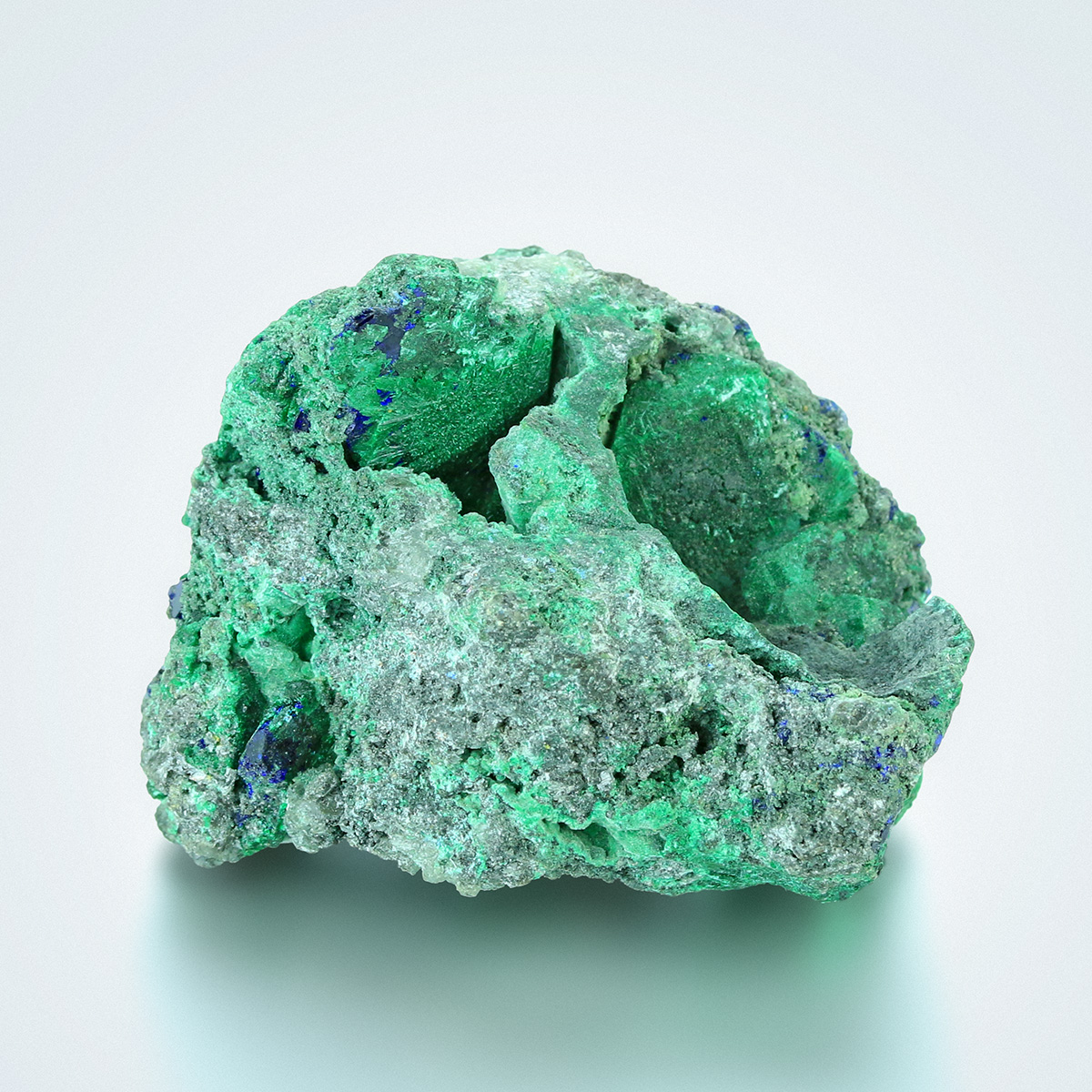 Azurite With Malachite Psm Azurite & Cerussite