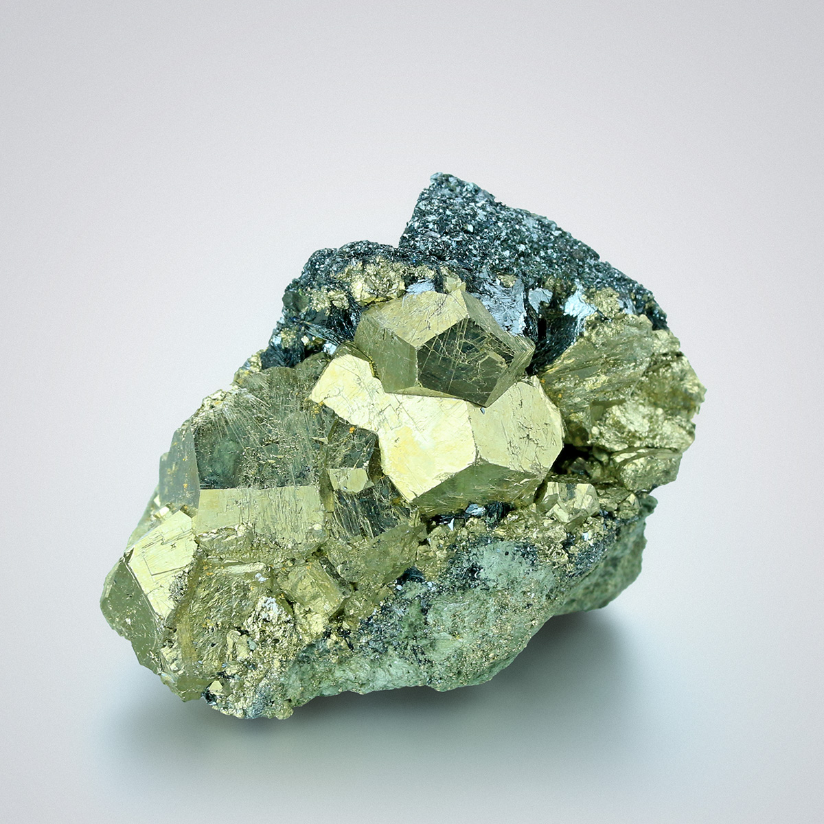 Pyrite On Hematite