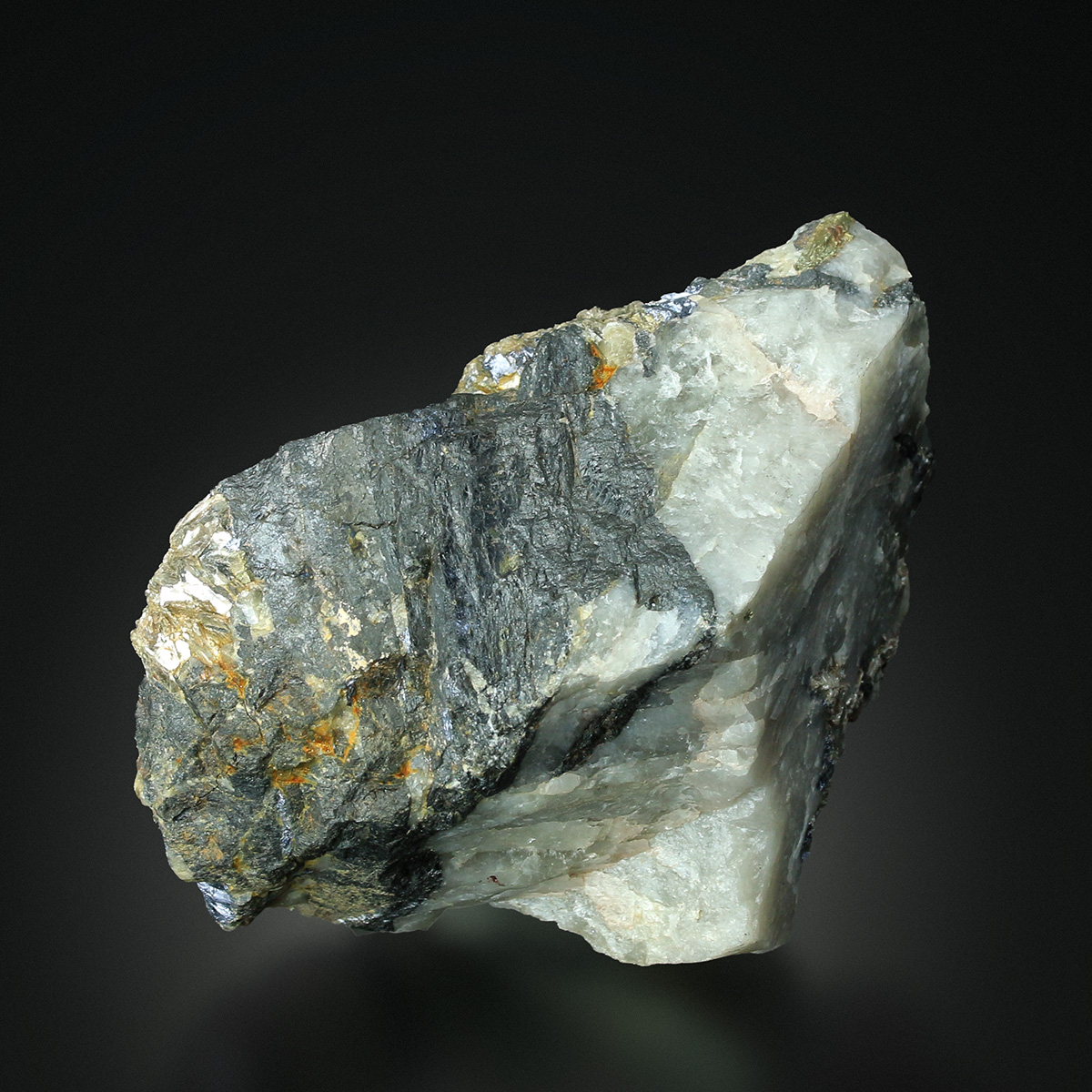 Molybdenite On Wolframite