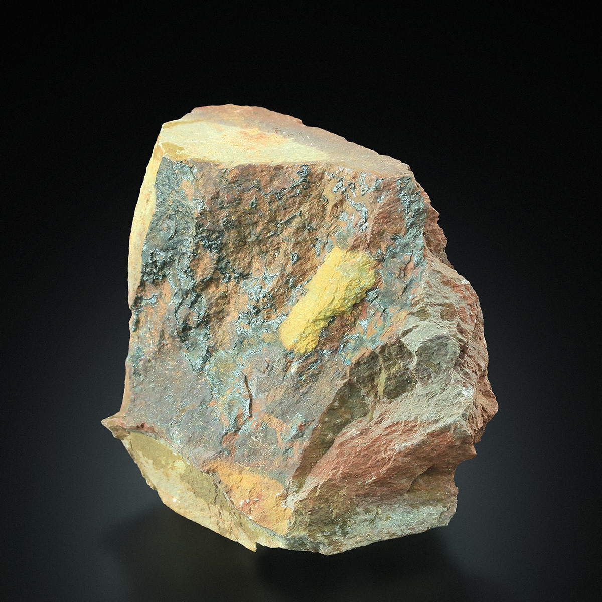 Native Gold With Aurostibite