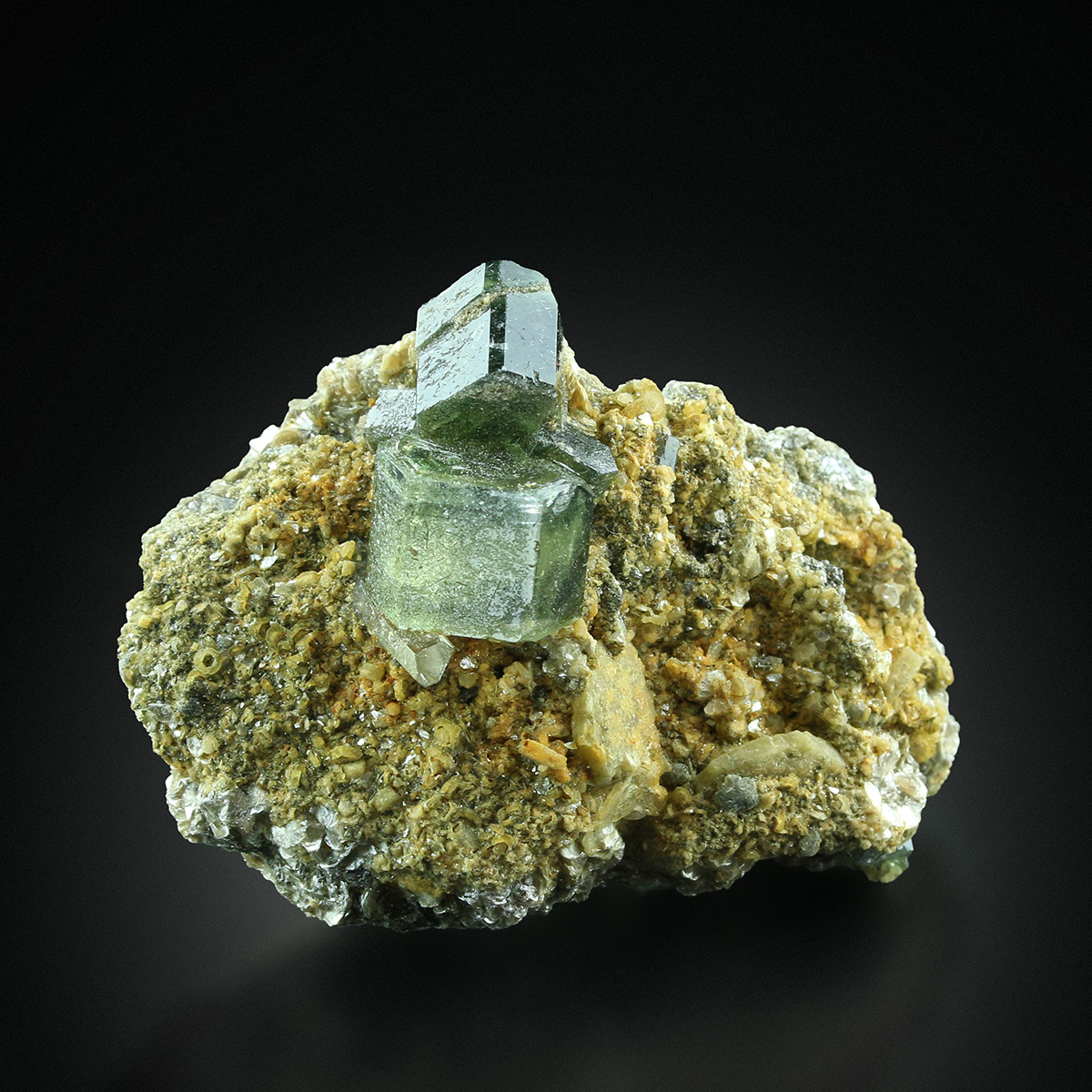 Fluorapatite Apatite On Muscovite