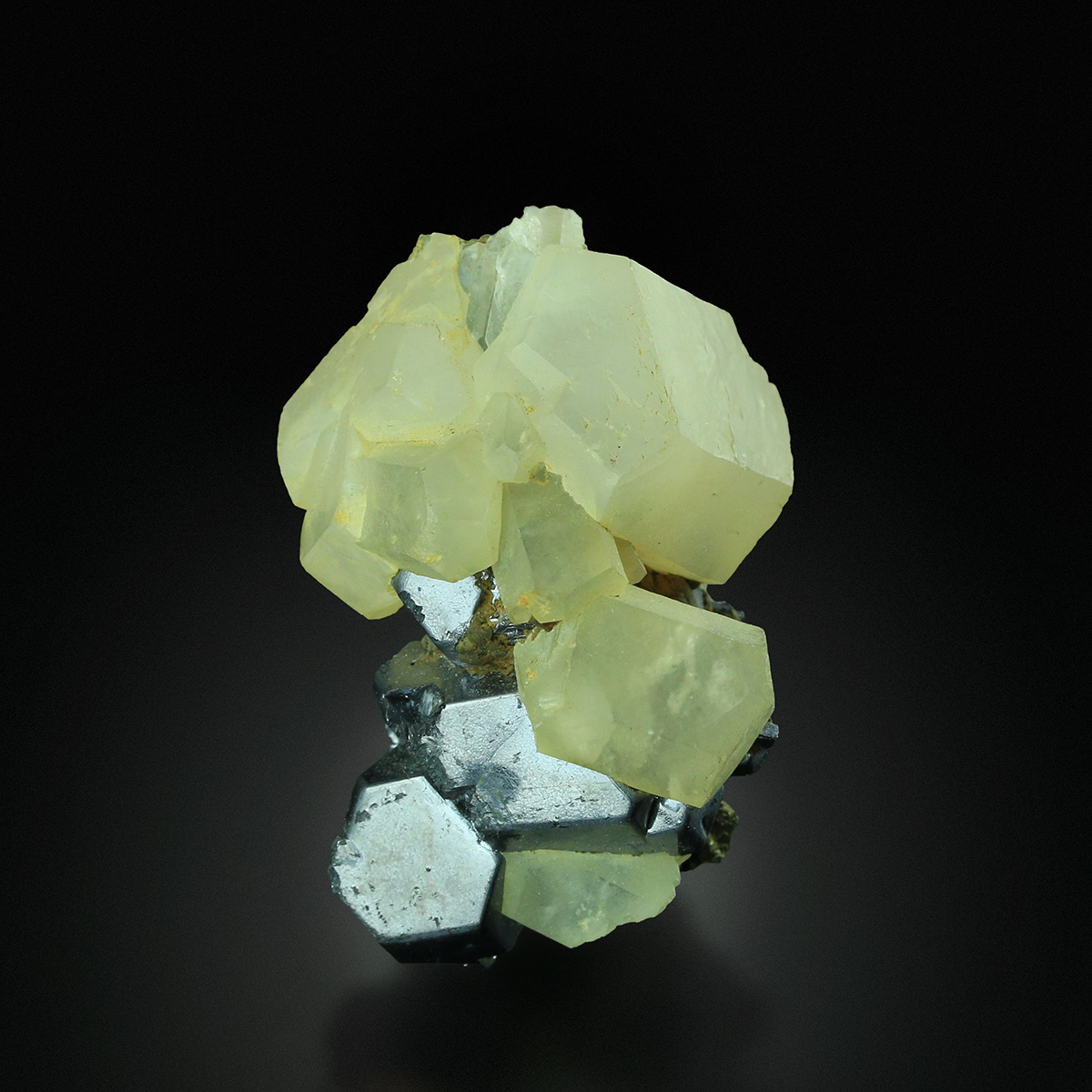 Calcite On Galena