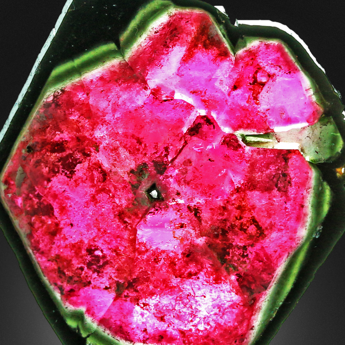 Elbaite Polished Section