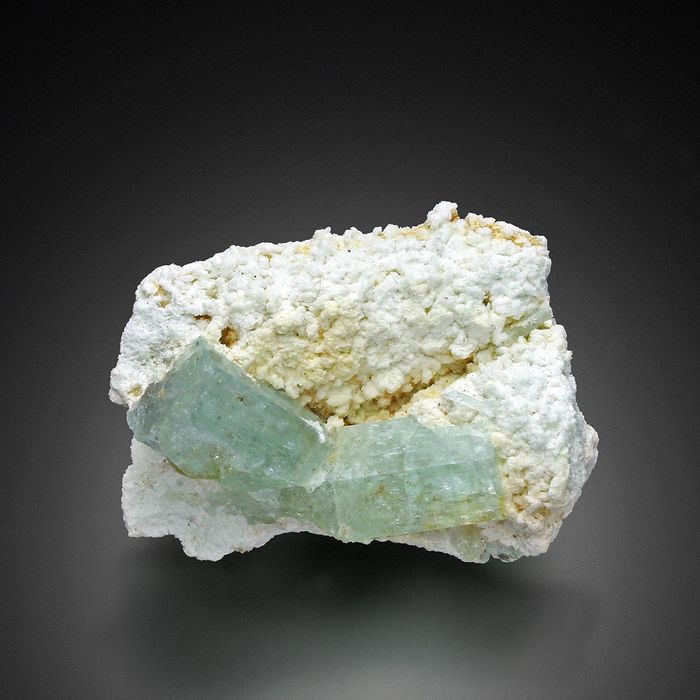 Aquamarine On Microcline