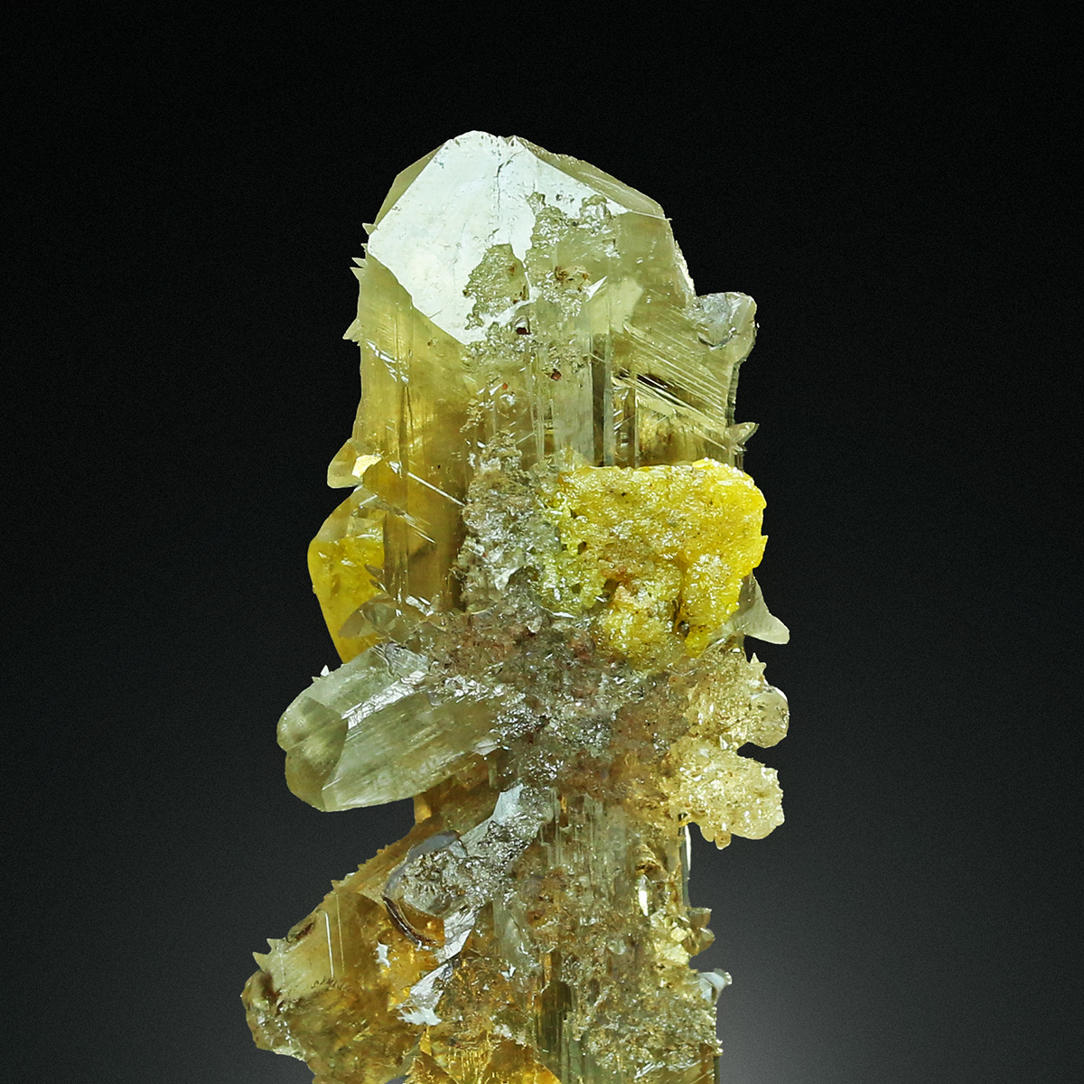 Wulfenite On Cerussite