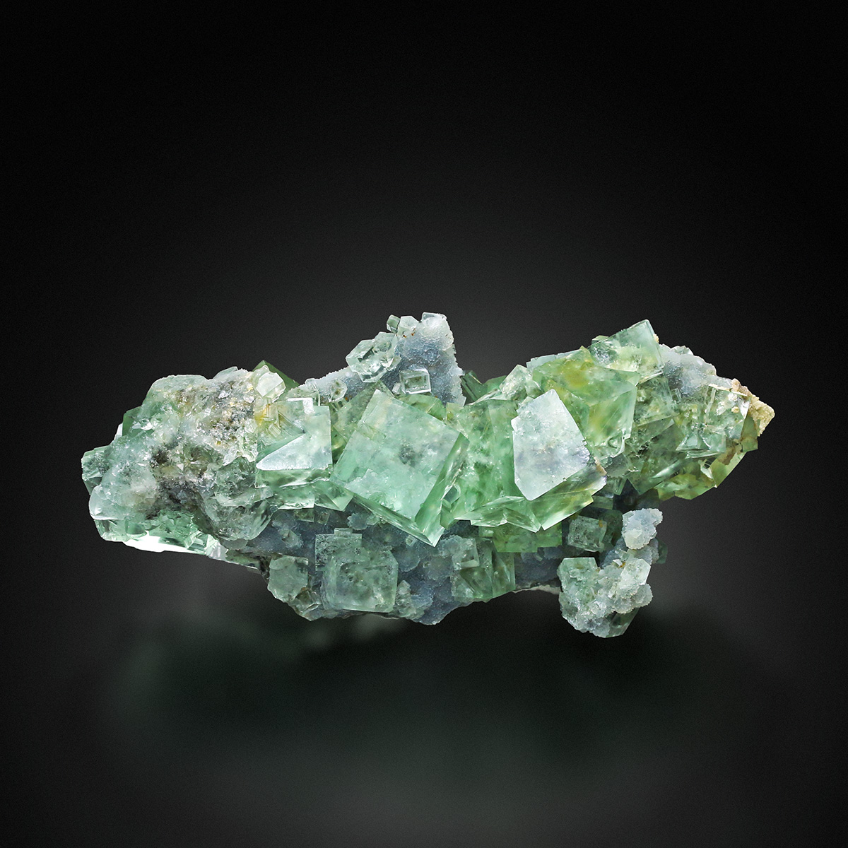 Fluorite With Calcite & Quartz