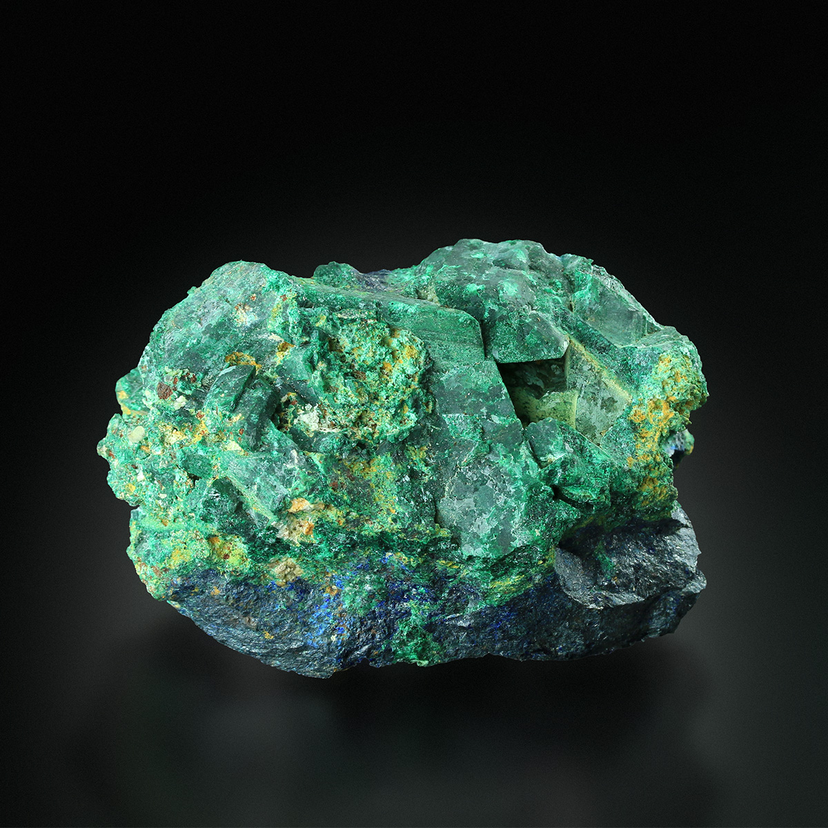 Covellite With Malachite Psm Azurite