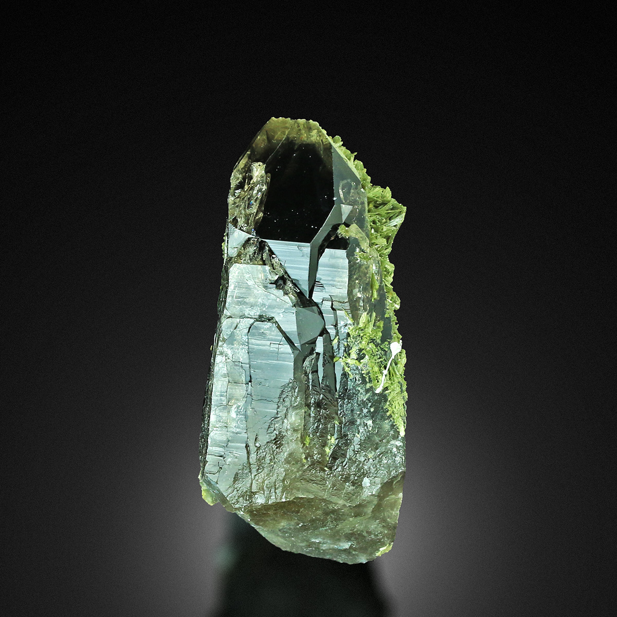 Smoky Quartz With Epidote