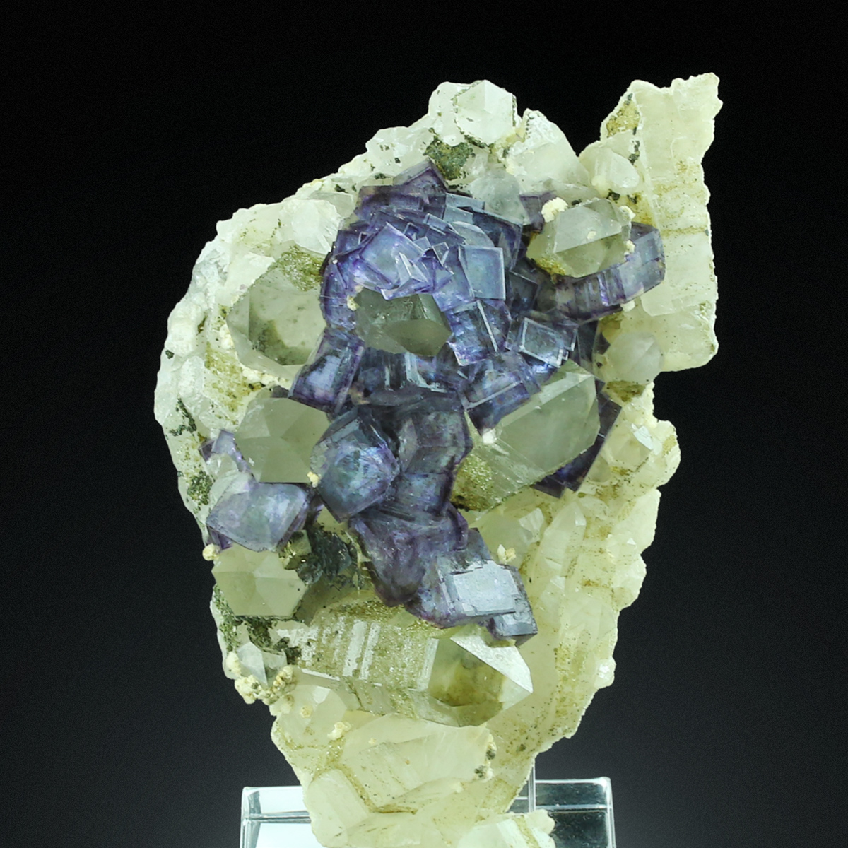 Fluorite With Quartz Arsenopyrite Calcite