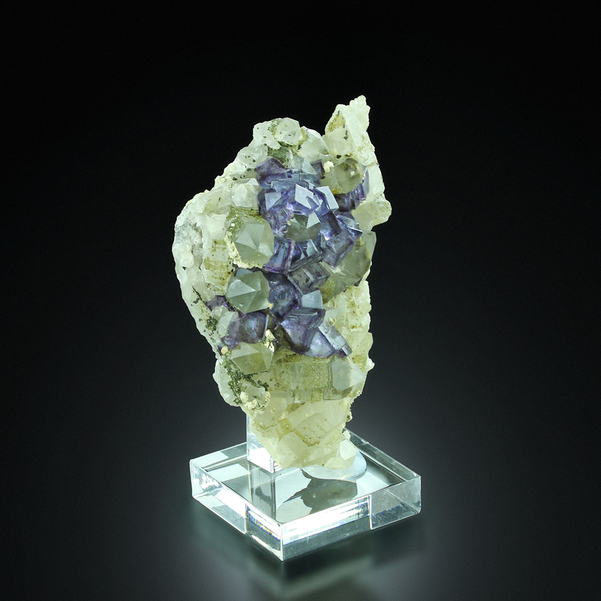 Fluorite With Quartz Arsenopyrite Calcite